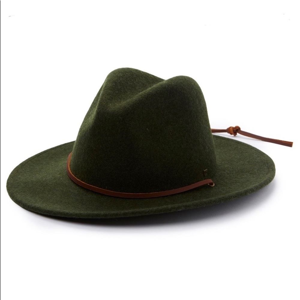 Brixton Field Hat Wool Heather Green Fedora